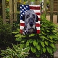 thumbnail image 2 of Irish Wolfhound American Flag Garden Flag, 2 of 3