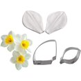 thumbnail image 1 of 4.21 x 4.17 x 3.11 inchesDaffodilMoldes para vetas florales y cortadores de Fondant, juego de herramientas para hacer narcisos y pasta de goma para decorar pasteles, 1 of 5