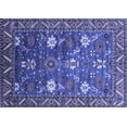 thumbnail image 1 of Ahgly Company Machine Washable Indoor Rectangle Oriental Blue Traditional Area Rugs, 7' x 10', 1 of 4