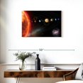 thumbnail image 3 of Elephant Stock Distant Solar System Wall Art - Horizontal Canvas Wall Art - Living Room Wall Decor - Astronomy & Space Canvas - Black And Orange Decor - 30" x 20", 3 of 8