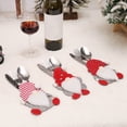 thumbnail image 1 of Cheers Cutlery Cover Bag Creative Shape Adorable Appearance Delicate Texture Wear Resistant Multipurpose Decorative Fabric Fork Cover Bag Xmas Dining Table Ornament for Home, 1 of 2