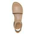 thumbnail image 3 of GIANI BERNINI Womens Beige Cushioned Constancia Round Toe Wedge Sandals 9 M, 3 of 4