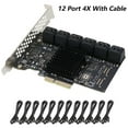 thumbnail image 6 of PCIe SATA Card 12/16/20 Ports, PCIe to SATA 3.0 Controller Expansion Card, Support HDD SSD 6Gbps, 6 of 7