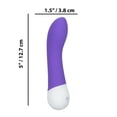 thumbnail image 5 of CalExotics Basic Essentials Rechargeable Silicone G G-Spot Vibrator, Purple, 5 of 5