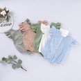 thumbnail image 2 of Bmnmsl Baby Girl Flutter Sleeve Romper Bodysuit, 2 of 4