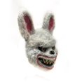 thumbnail image 2 of Deluxe Evil Rabbit Bloody Head Face Mask Horror Movie Prop Decor Scary Bunny Halloween Costume, 2 of 5