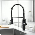 thumbnail image 5 of SUMERAIN Pull-out Spring Sprayer Kitchen Sink Faucet, Single Lever Pull Down Kitchen Sink Faucet with 3-Function Sprayer, Matte Black, 5 of 10