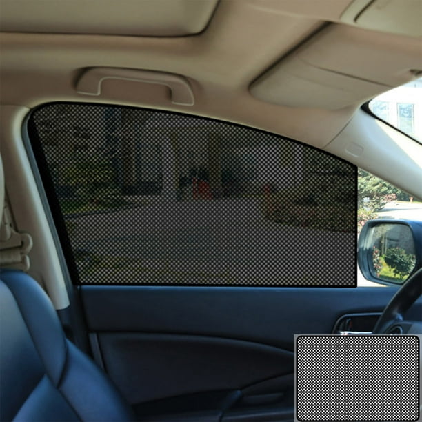 Pegatinas universales para parasoles de coche | Paquete de 2 láminas electrostáticas para ventanas | 50 x 80 cm, aislamiento térmico y protección UV | Recortables y reutilizables para coche y hogar