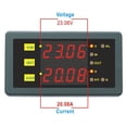 thumbnail image 3 of DC 0-200V 0-200A Programmable Meter Controller Volt Amp Power Ah Auto Shut Down, 3 of 8