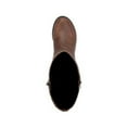 thumbnail image 3 of GBG GUESS Womens Brown Flex Gore Back Accents Gold-Tone Hardware Accent Zipper Accent Buckle Accent Harlea Round Toe Block Heel Zip-Up Riding Boot 7.5 M, 3 of 4