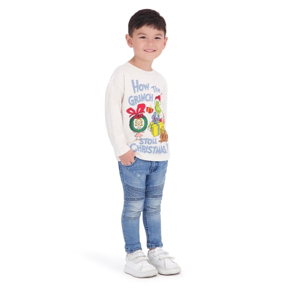 The Grinch Toddler Boy Long Sleeve Tee, Sizes 12 Months-5T