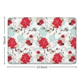 thumbnail image 5 of Pioneer Flower Floral Print Flannel Non Slip Door Rugs,Washable Door Mats Indoor,Decorative Door Mats,Dirt-Resistant and Absorbent Doormat for Entrance,Bedroom,Kitchen,Bathroom,23.5"x16", 5 of 5