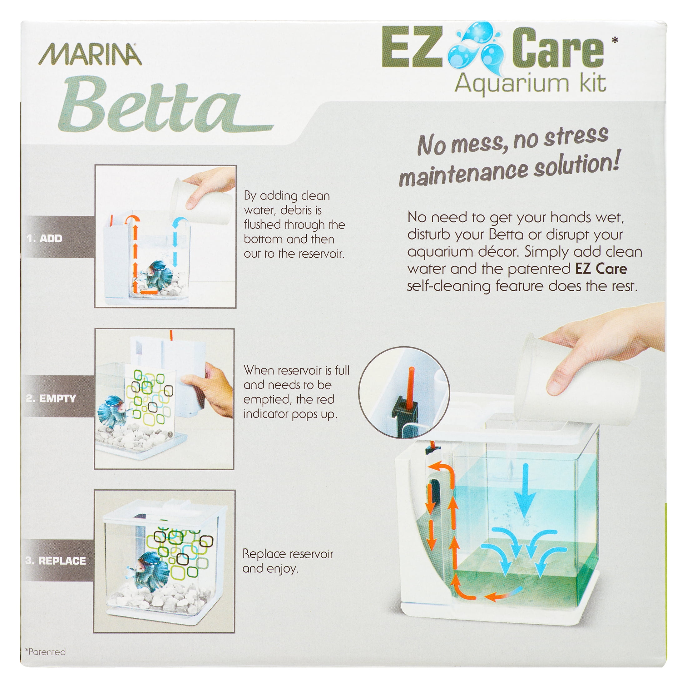 Marina Betta EZ Care Aquarium Kit - White - 0.07 Gallon