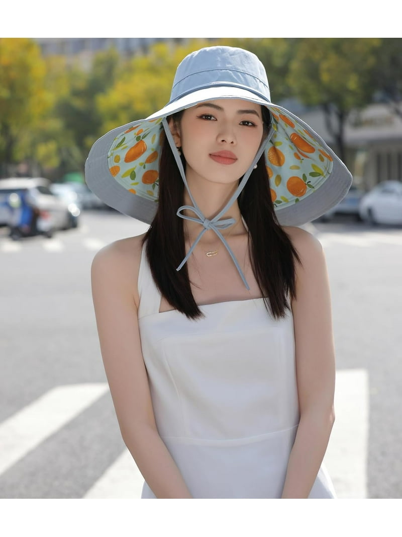Wide Brim Women Sun Hat Summer Beach Bucket Fishing Hats  display picture 1