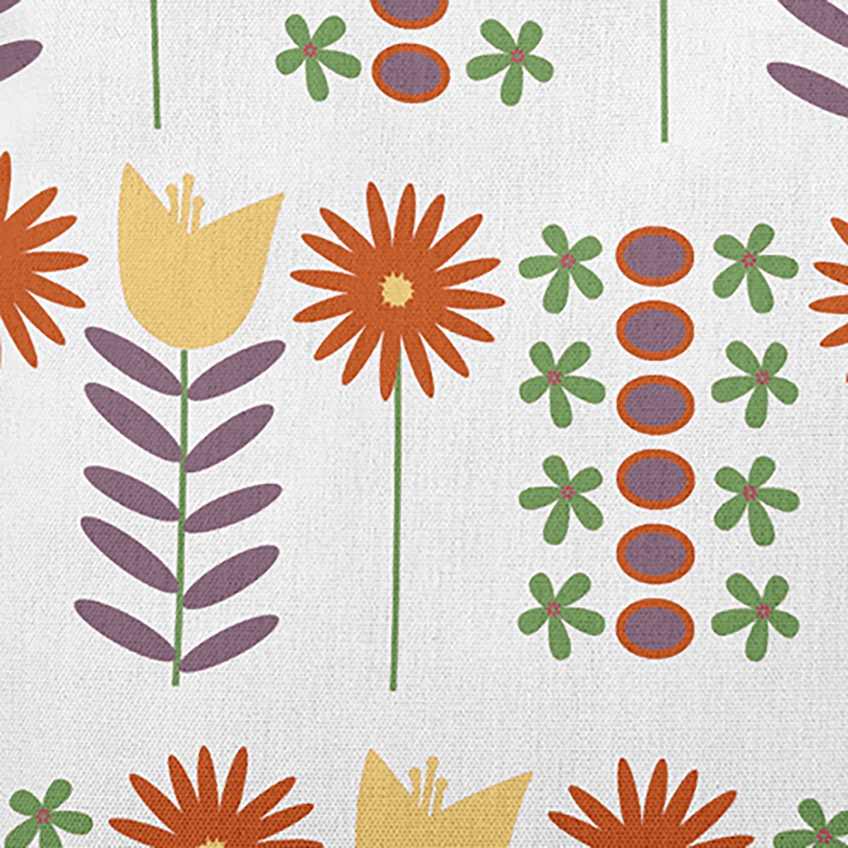 20" x 20" Simply Daisy Daisy May's Garden Indoor/Outdoor Pillow, White Qty 1