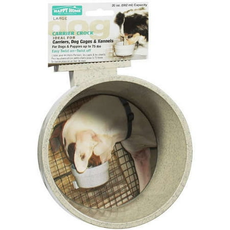 Happy Home: Large Carrier Crock 20 Oz. Dog Bowl, 1 ct
