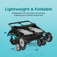 thumbnail image 6 of Foundations Gaggle Compass 4-Seat Quad Stroller, Reclining Seats with UV Canopy, Teal, 6 of 8