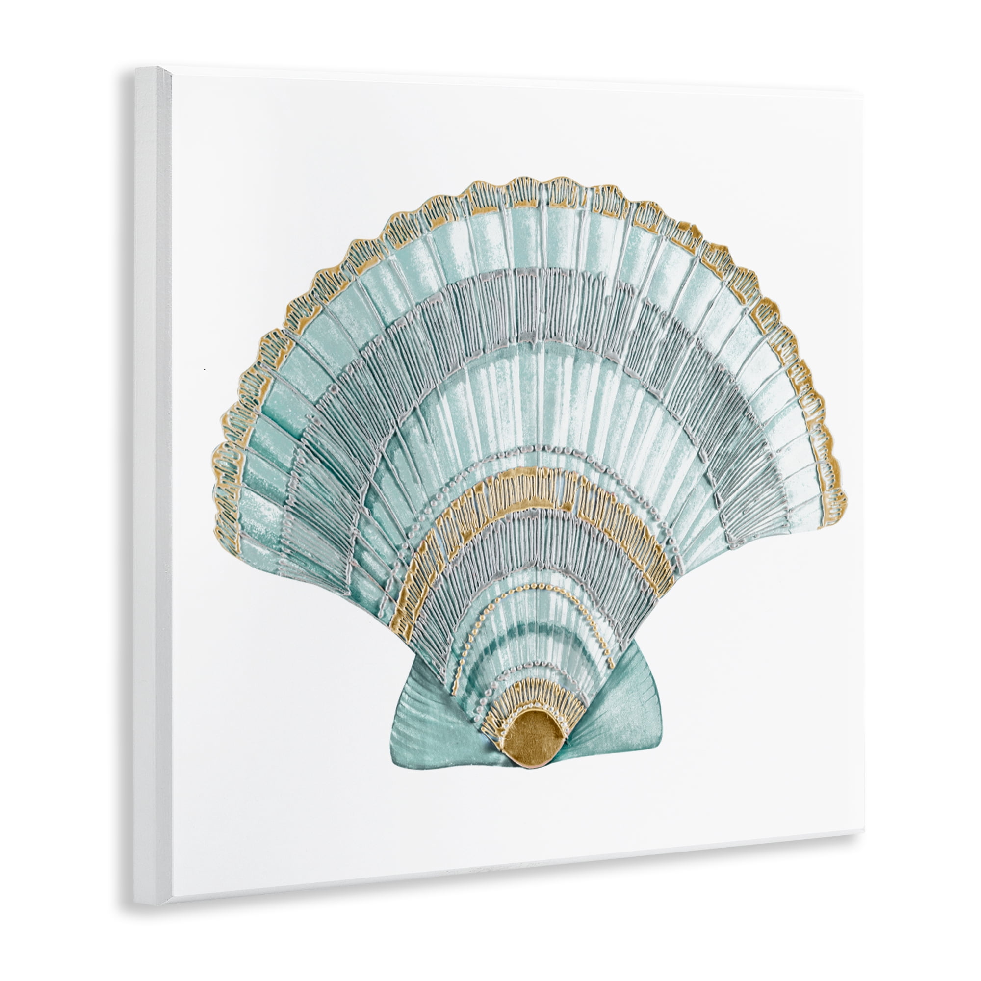 Stupell Industries Regal Shells Scallop Wall Plaque Art, design by Lorenzo Collective