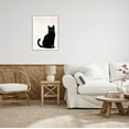 thumbnail image 2 of Stupell Industries Halloween Black Cat Silhouette Graphic Art White Framed Art Print Wall Art, Design by Jo Taylor, 2 of 7