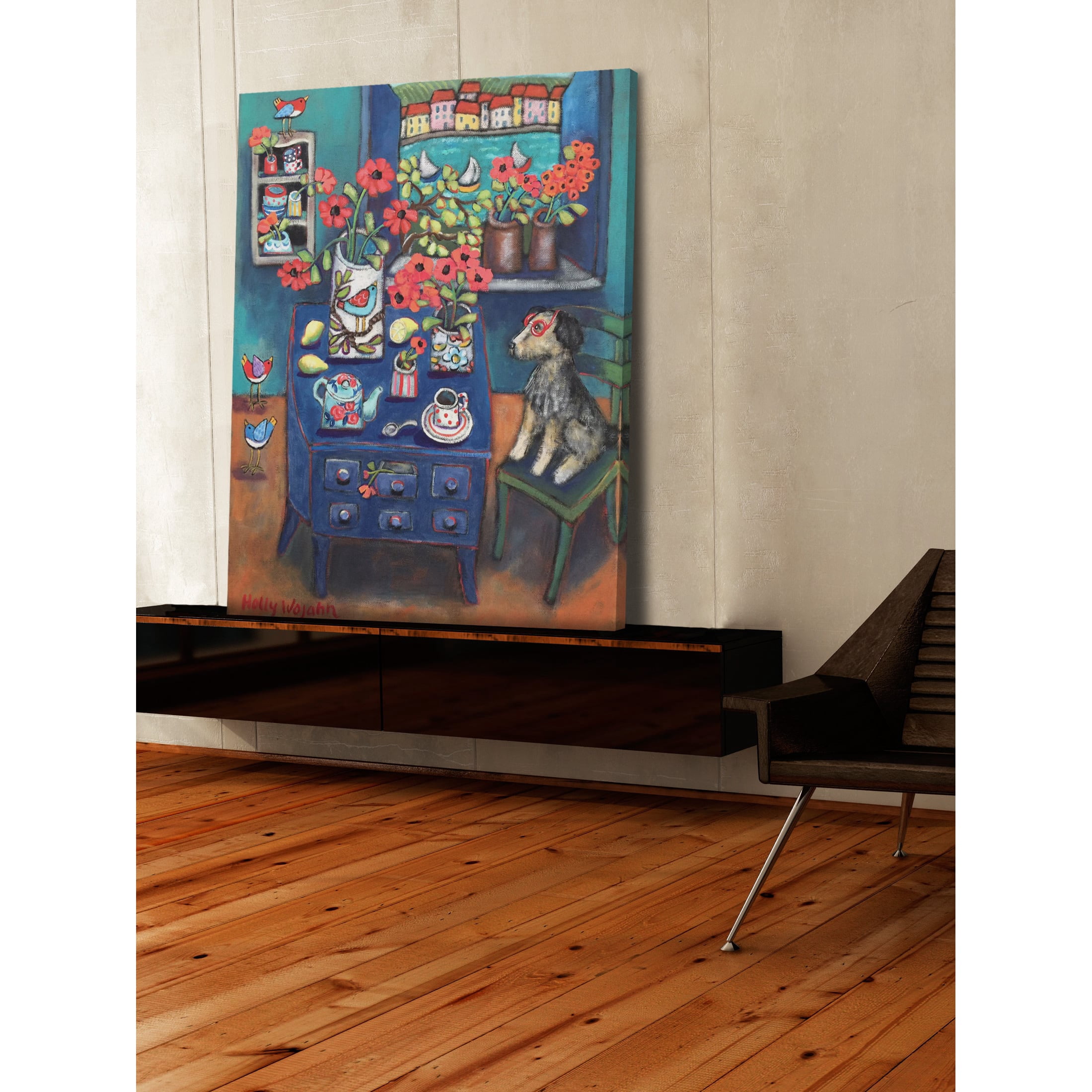 Marmont Hill "A Sea View" by Holly Wojahn Painting Print on Wrapped Canvas