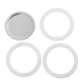 thumbnail image 2 of YFind Filter for Espresso Moka Pot Accessories Coffee Pot Octagonal Aluminum Moka Pot Kitchen Supplies 3 Sealing Rubber Rings 1 Filter,3 cup, 2 of 9