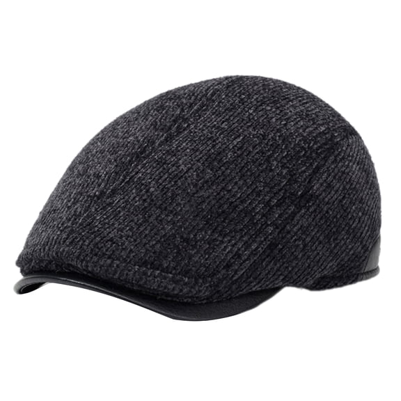 COOLHOOD Men's Winter Wool Berets Hat with Foldable Ear Flap Warm Comfortable Breathable Berets Caps For Winter Outdoor Activity
