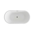 thumbnail image 6 of Elegant Kitchen & Bath BT30759GW-MBK 59 in. Bathtub, Glossy White with Matte Black Trim, 6 of 8
