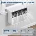thumbnail image 6 of Ultra Quiet U-Shaped Window Air Conditioner, 8,000 BTU, Energy Efficient, Cools Up to 450 Sq. Ft., 3 Modes, Remote, Digital Display, Easy Install, 6 of 8