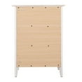 thumbnail image 5 of Maklaine Transitional Engineered Wood 3 Drawer Nightstand in White, 5 of 7