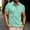 Green, variant on Zylanna Men's Button Polo Shirts Tee, Solid Color Summer Short Sleeve Turndown Collar Casual Pullover for Men White Size S