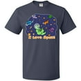 thumbnail image 3 of Inktastic I Love Space Cute Dinos and Planets T-Shirt, 3 of 5
