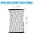 thumbnail image 2 of Unique Bargains Dog Car Net Barrier Pet Barrier Car Net for SUV Pickup Small Car Black 47.24"x27.56", 2 of 7