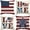 E, variant on 4th of July Decorations Pillow Covers 18 x 18 Inch Set of 4 Memorial Day Decor America Flag Stars and Patriotic Throw Pillow Covers Gnomes Pillows Independence Day Decor for Home