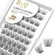 thumbnail image 2 of Lash Clusters B01 D Curl 0.472 in B&Q LASH Pestañas individuales naturales Extensiones de grupos de pestañas individuales Cluster DIY en casa Extensiones de pestañas DIY 72 grupos de pestañas CD Curl, 2 of 4