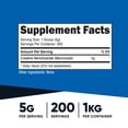 thumbnail image 2 of Nutricost Creatine Monohydrate Powder 1 kg (2.2LBS) Supplement- 200 Servings, Unflavored, 2 of 5