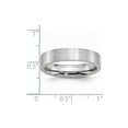 thumbnail image 6 of White Cobalt Ring Band Wedding Standard Flat Satin 5mm, 6 of 6