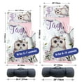thumbnail image 6 of KAINSY Custom Toddler Nap Mat for Daycare Cot Bedding - Baby Owl Theme Nap Mats with Pillow Blanket, Preschool Kindergarten Children Sleeping Bag with Custom Name, 6 of 8