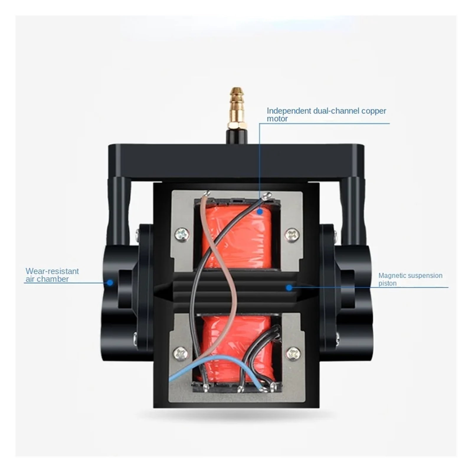 High Energy Powerful Compressor Aquarium Increasing Oxygen Air Pump Ultra Silence for Fish Tank Pond