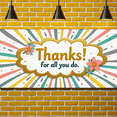 thumbnail image 6 of Colorful Design Appreciation Banner Decorative Floral Thank You Event Decor for Office Party Employee Recognition Celebration, 6 of 8