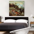 thumbnail image 2 of ARTCANVAS Still Life With Monkey Fruits And Flowers 1724 Canvas Art Print by Jean Baptiste Oudry - Size: 36" x 36" (0.75" Deep), 2 of 9