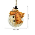 Rustic Metal Snowmen Ornament For Christmas Tree Decoration Snowman