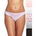 thumbnail image 2 of Hanes Ultimate Bikini Underwear 5-Pack ComfortSoft Women's Soft Stretchy ComfortSoft Tagless, 2 of 8