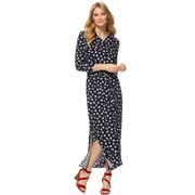 Scoop Maxi Shirt Dress with Belt Women's