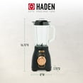 thumbnail image 3 of Haden Stainless 1.75 Liter Glass Jug 700W Motor Power Blender, Black/Copper, 3 of 13