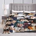thumbnail image 4 of Blanket Paul Wesley Soft and Comfortable Warm Fleece Throw Blankets Gift for Room Sofa Office Bed car Camp Couch Decoration Cozy Plush Beach Blankets All Season, 4 of 5