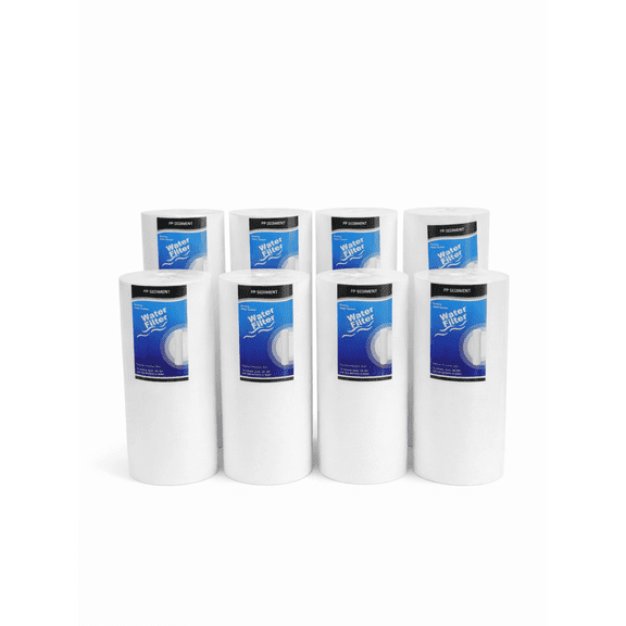 4.5" x 10" Sediment 5 Micron Replacement Water Filters (8 Pack)