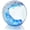 Blue, variant on OKYWHOP High‑Quality Hand Blown Ocean Wave Glass Ball, 2.3" Green Glass Paperweight, Stable Flat Base, Artisan Craftsmanship for Home Office Shelf Tabletop Decor