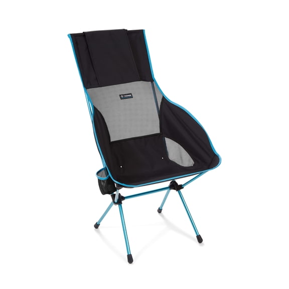 Helinox Savanna High-Back Collapsible Camp Chair, Black