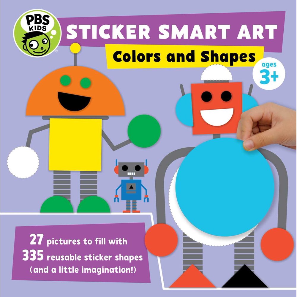 PBS Kids Sticker Smart Art Colors and Shapes (Book)