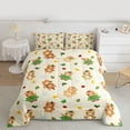 thumbnail image 2 of Castle Fairy Children Teenagers Adults Cartoon Animal Bear Full Size Comforter Sets 3-Piece,Happy Winter Snowflakes Bedding Comforter Set,Cute Stars Print Lightweight Bedding Sets, 2 of 8